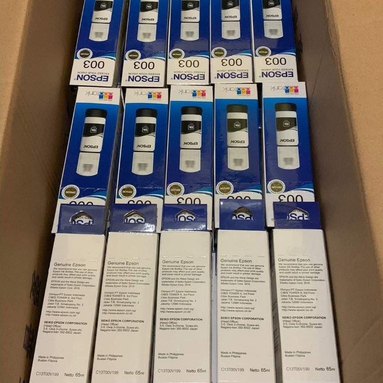 Tinta epson 003 1box isi 60pcs /Tinta epson 003 1Koli isi 60pcs