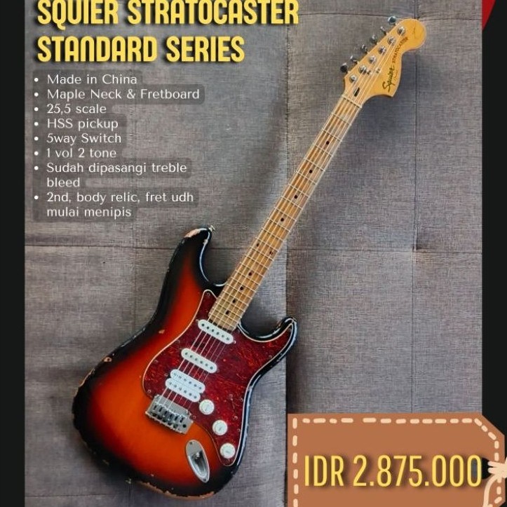 Squier stratocaster standard series  plus admin 10%