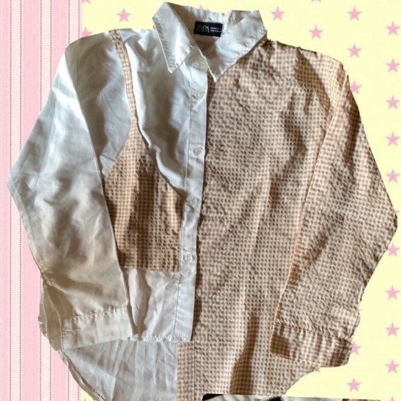 preloved ZARA Patchwork Shirt