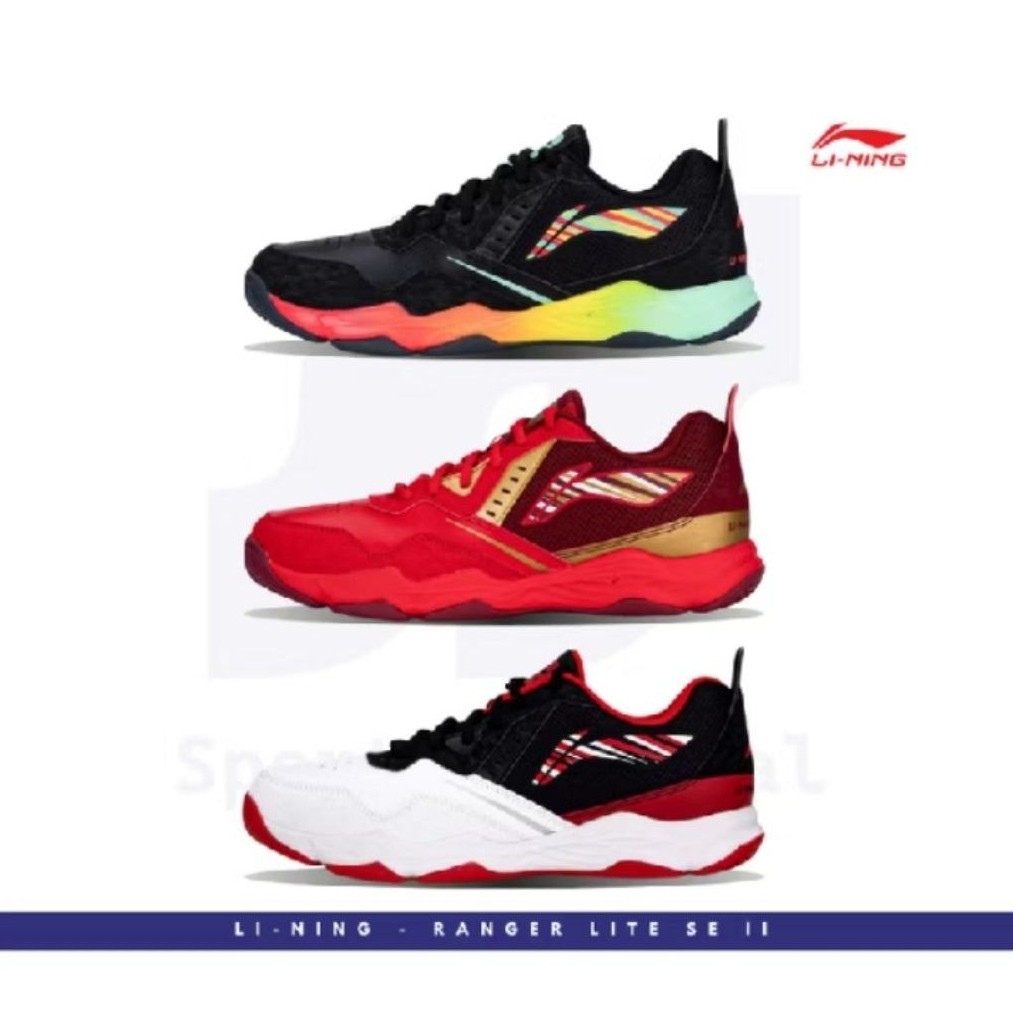 Sepatu Badminton LINING RANGER LITE SE 2 free kaos kaki Sepatu Lining Pria wanita