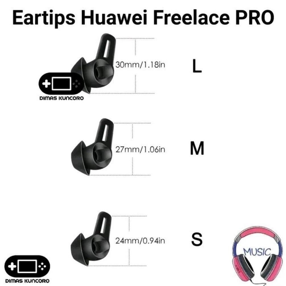 Eartips Huawei Freelace Pro SERIES silicone silikon 1 2 ear tip tips eartip huawei freelace pro 1 2