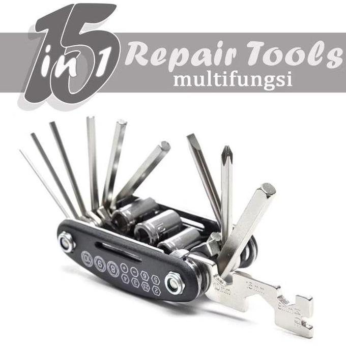 DHIRTYM Toolkit Kunci Sepeda Set Kunci Sepeda Toolkit United 15in1