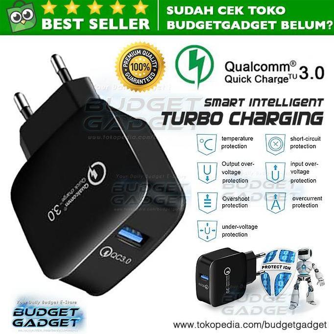 BCP Taffware Wall Charger USB 1 Port QuickCharge 3.0 - BK-370