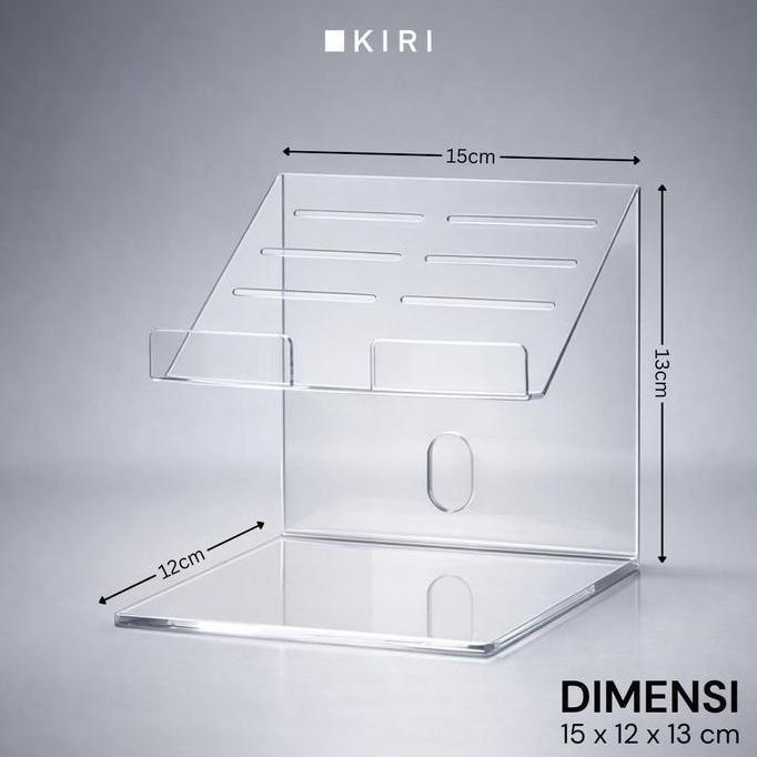 Holder Stand Tablet Kasir | Holder Bracket Ipad Toko | Standing Tablet Meja Kasir Akrilik