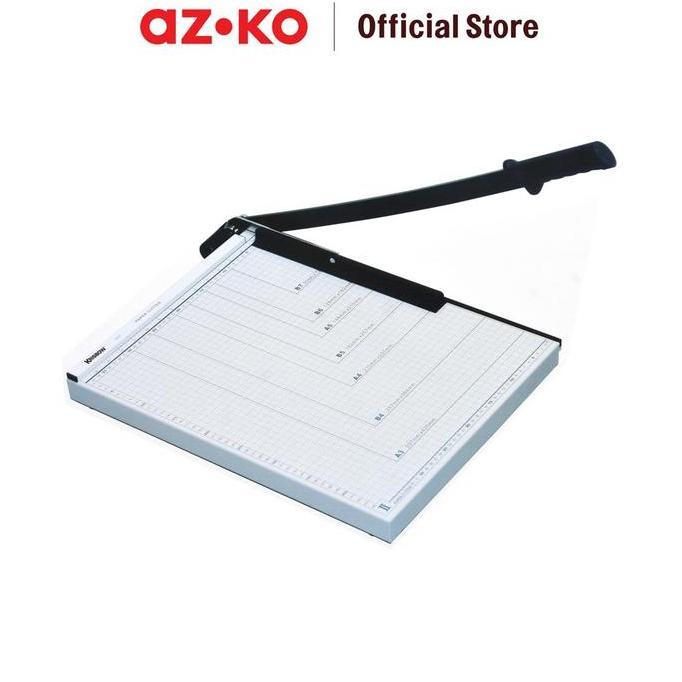 AZKO Krisbow Alat Potong Kertas - Putih Paper Trimmer Pemotong Kertas Peralatan Fotocopy