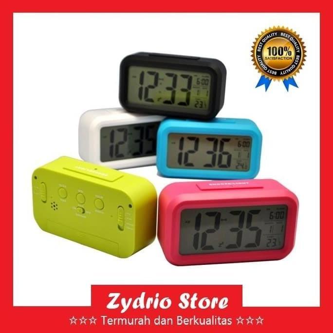 Jam Weker Alarm Meja LCD Digital Lucu Warna Warni -Digital Alarm Clock