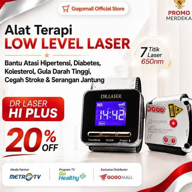 Dr Laser Hi Plus Alat Terapi Laser 7 Titik Gogomall Akl Kemenkes Ri Bantu Jaga Sirkulasi Kesehatan J