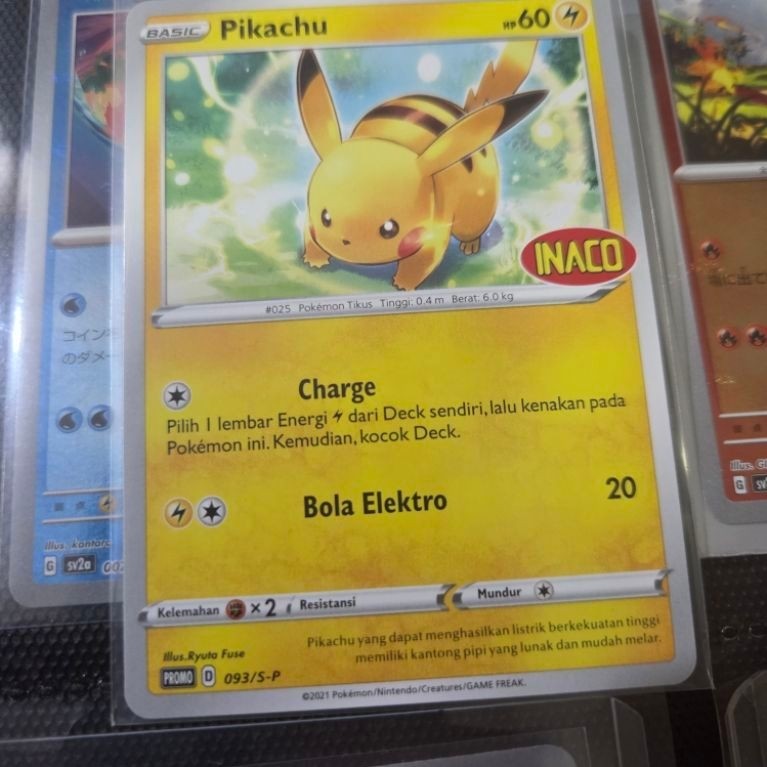 PIKACHU INACO Promo Card 093/SP POKEMON TCG