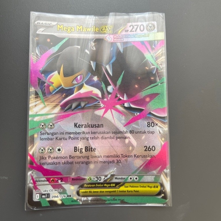 MA1 Evolusi Mega Pokemon Card Mega Mawile ex 094/126 RR