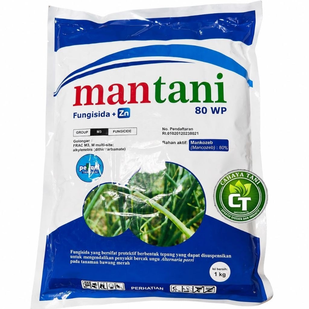 Obat Jamur Tanaman Mankozeb Biru fungisida Mantani  80WP1KG plus ZN