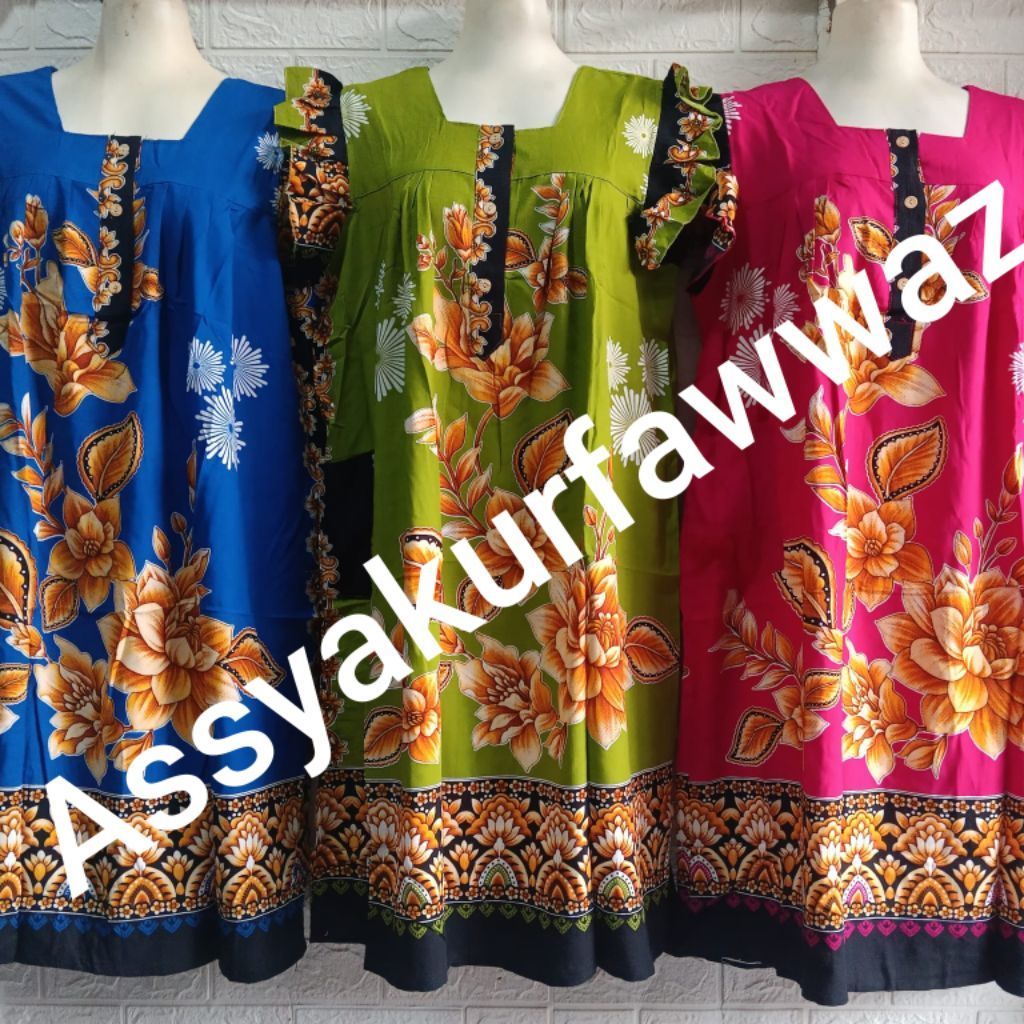 DASTER BATIK ALVIN MODEL SIKAK TANGAN GEBER