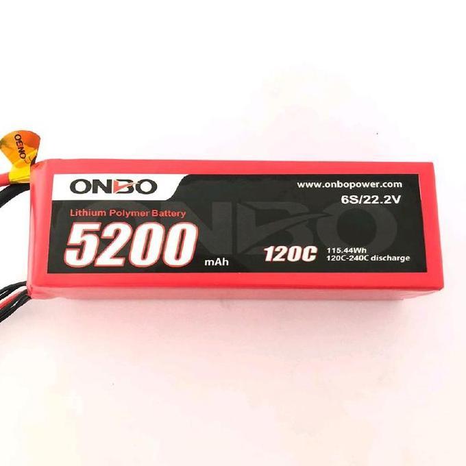 Lipo 6S 22.2V 5200Mah 120-240C Onbo Power