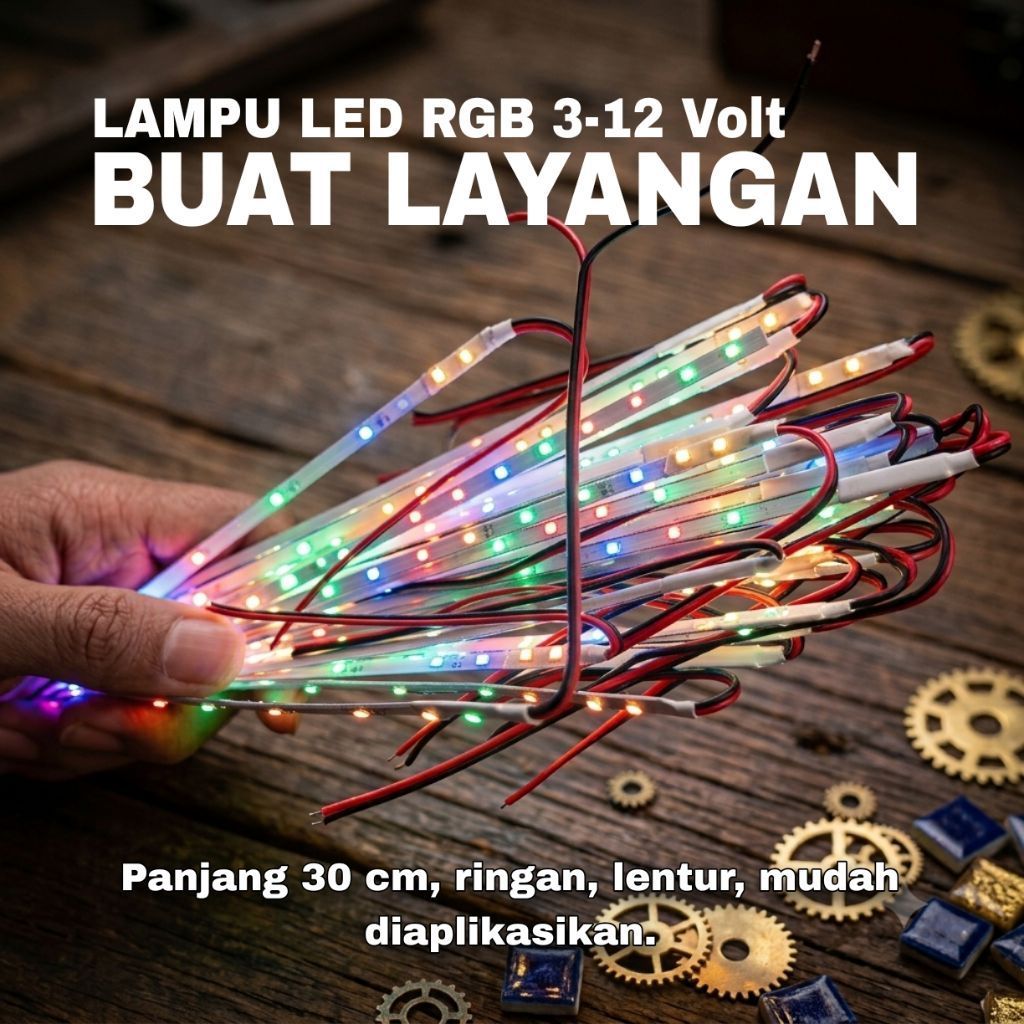 Lampu Strip Lidi Kedip RGB Bagus Cocok Buat Layang layangan