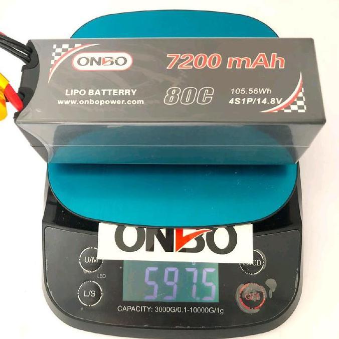 Lipo 4S Hardcase 14.8V 7200Mah 80C Onbo Power