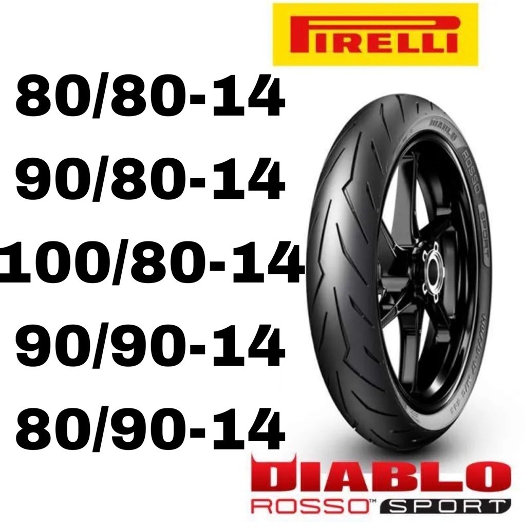 Ban Pirelli Diablo ROSSO sport ring 14 ban matic VARIO 150 , VARIO 125, MIO kualitas terbaik