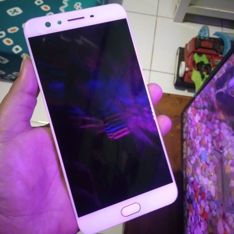 LCD+frame+batre copotan original Oppo F3 plus amoled