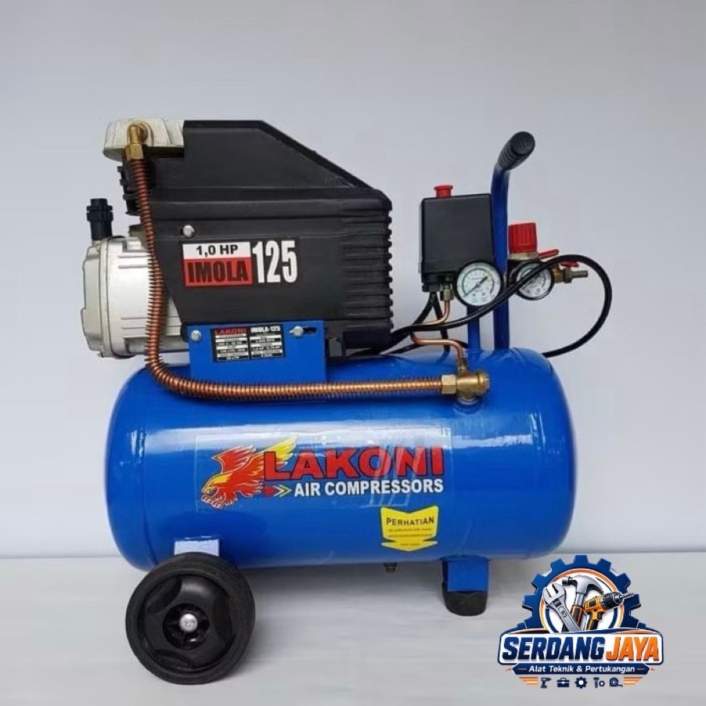 LAKONI IMOLA 125 - KOMPRESOR ANGIN LISTRIK LAKONI IMOLA 125 1 HP ( pengiriman cargo)