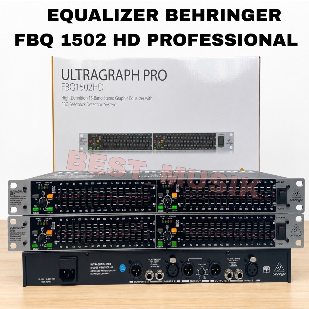 Equalizer Behringer FBQ 1502HD fbq1502 hd ( BAGUS )