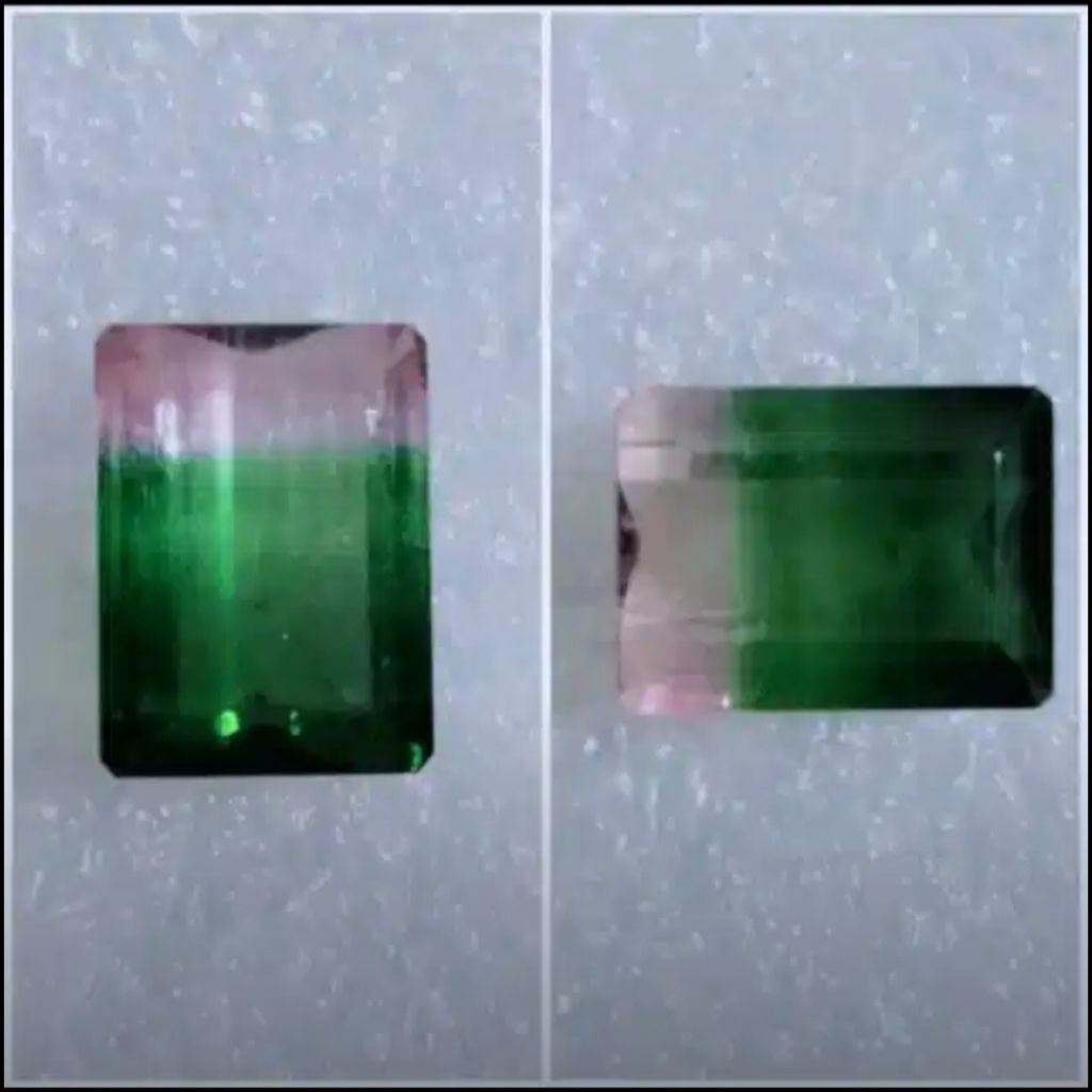 Natural Bicolor Watermelon Tourmaline 6.02 Carats Certified By GRI