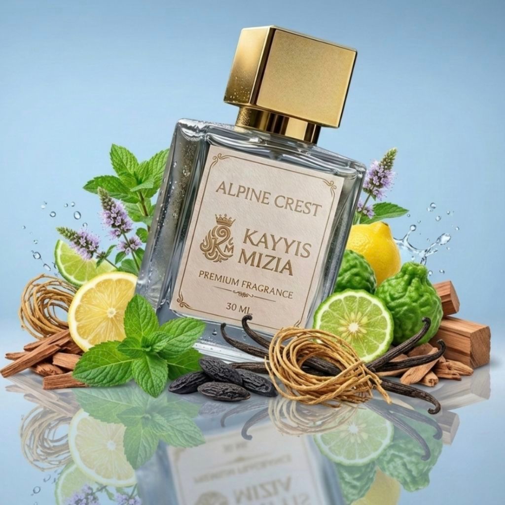 Parfum cowok outdoor | ALPINE CREST | Maskulin segar energi pria | Extrait De Parfum