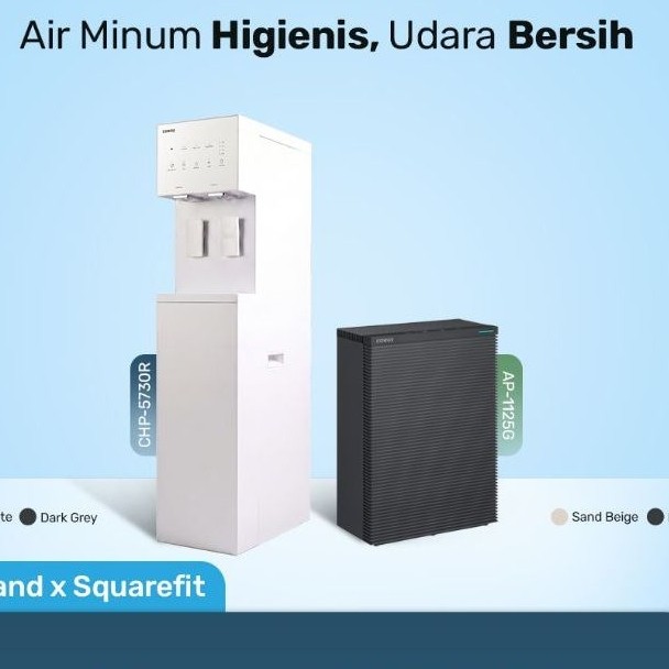 Paket coway Saringan Air dan saringan udara slim stand dan Squarefit