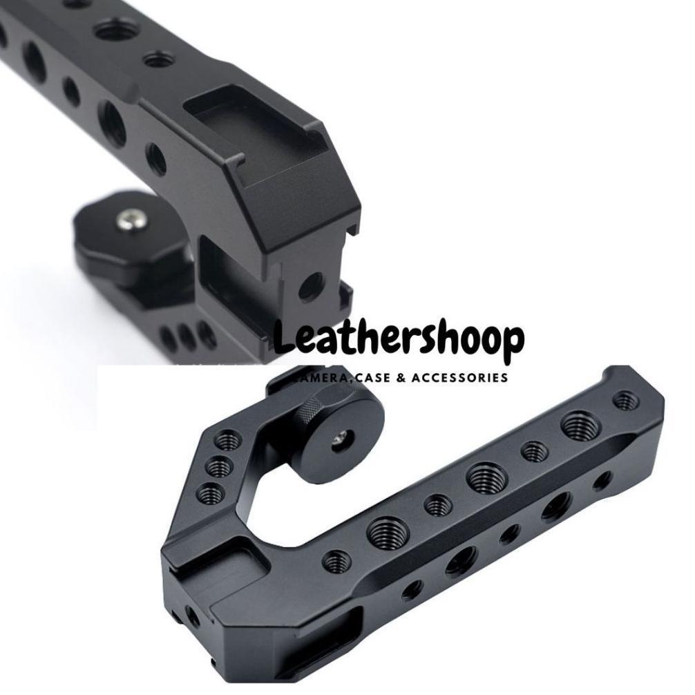 Top Handle Stabilizer Kamera Hand Grip Locating Screw Monitor Mic Rig Cold Shoe for Nikon Canon Sony