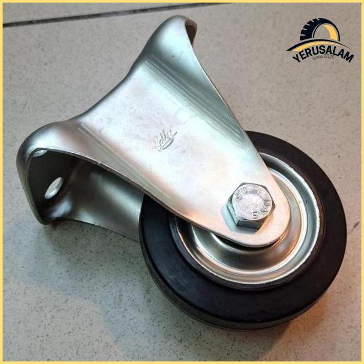 Roda Karet 4 Inchi Edly Medium Heavy Duty ( Mati ) Murah