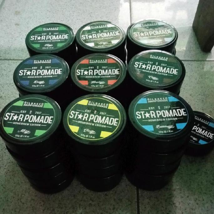 Pomade Star  oilbasd paket 6 PCS  Pomade Pria
