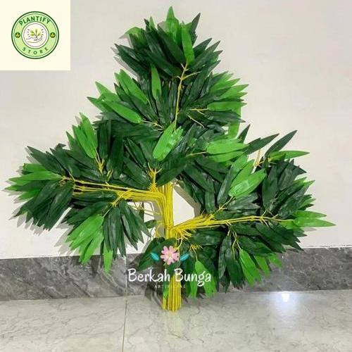 Daun bambu artifical - Daun bambu hiasan - daun artificial hiasan - daun bambu plastik - daun dekora