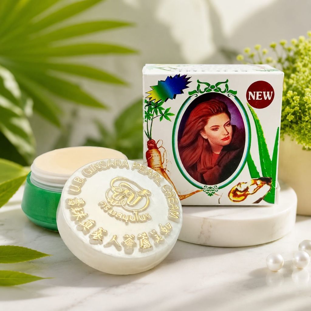 Krim Wajah Ginsara Herbal Pearl 5gr - Pencerah, Melembapkan, Anti Jerawat