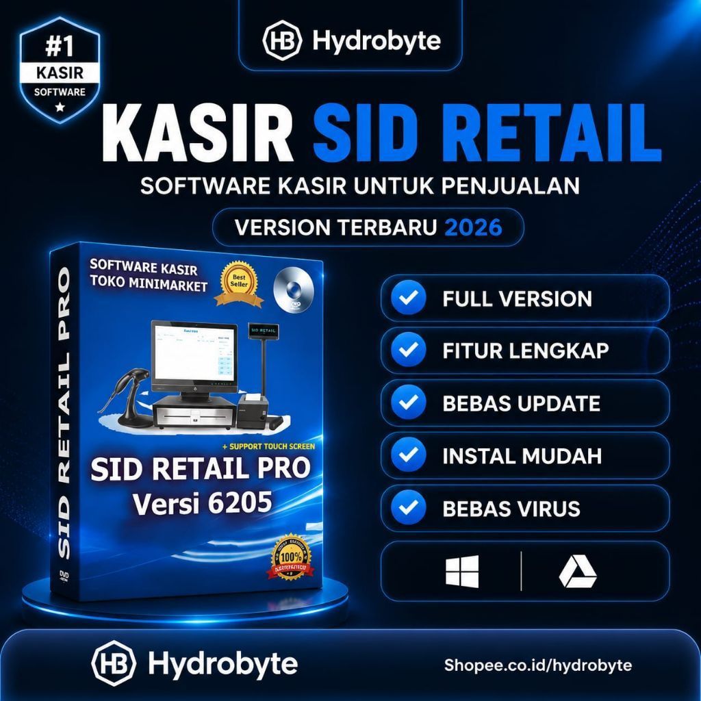 Aplikasi Kasir SID Retail Pro 2026 Full Version Original Lifetime + Panduan Instalasi (WIN)