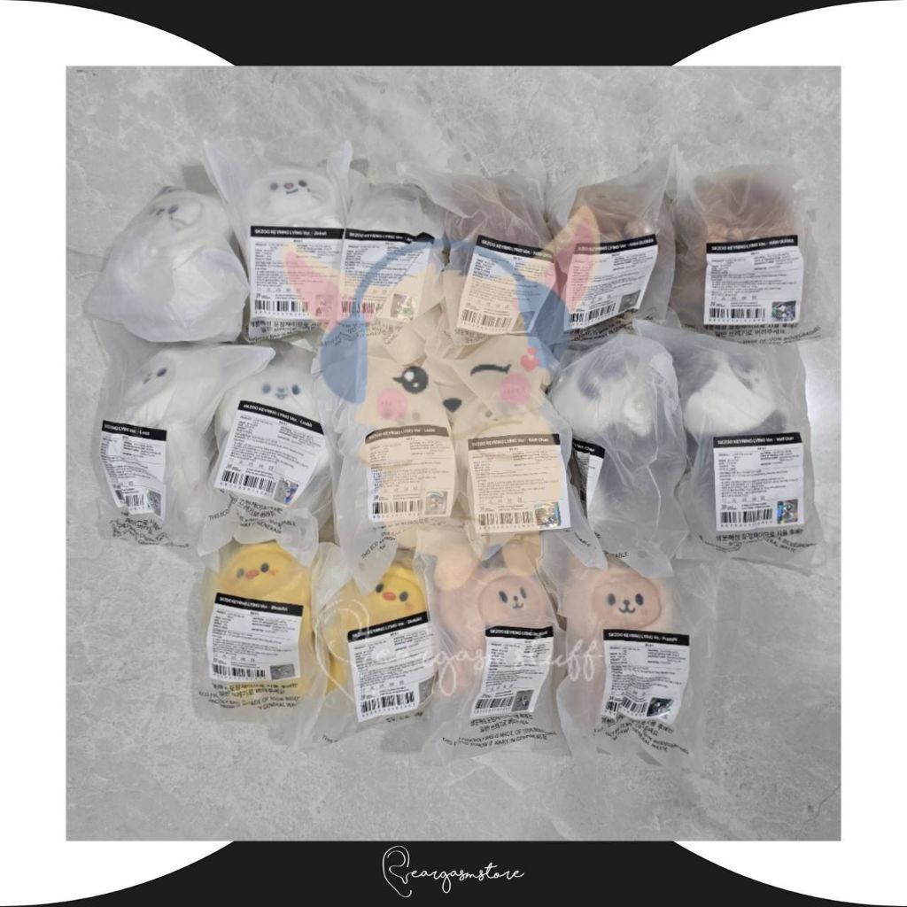 STRAY KIDS DOMINATE : CELEBRATE SKZOO PLUSH LYING KEYRING DOLL OFFICIAL MERCHANDISE MD