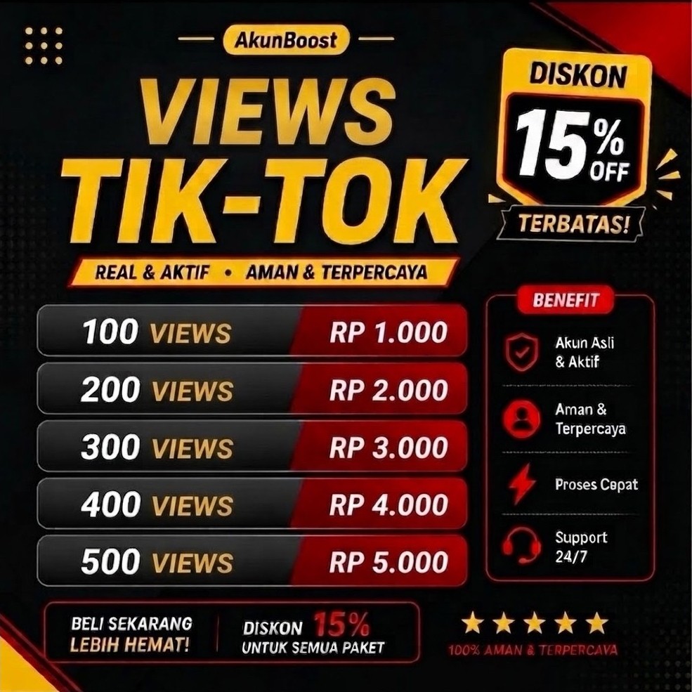 View TikTok | Tambah Views TikTok untuk Meningkatkan Engagement Video