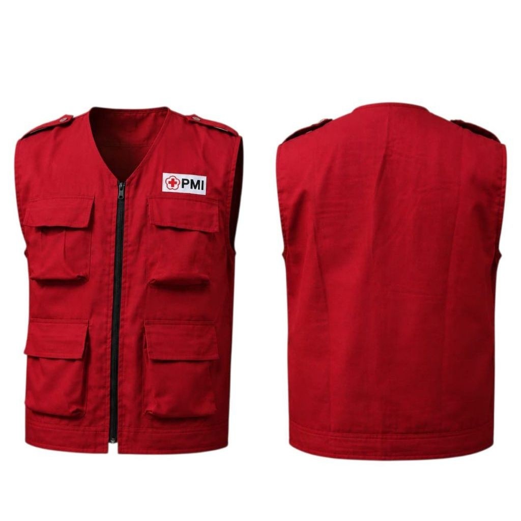 ROMPI PMI MERAH OBLONG/ROMPI PMI/VEST PMI