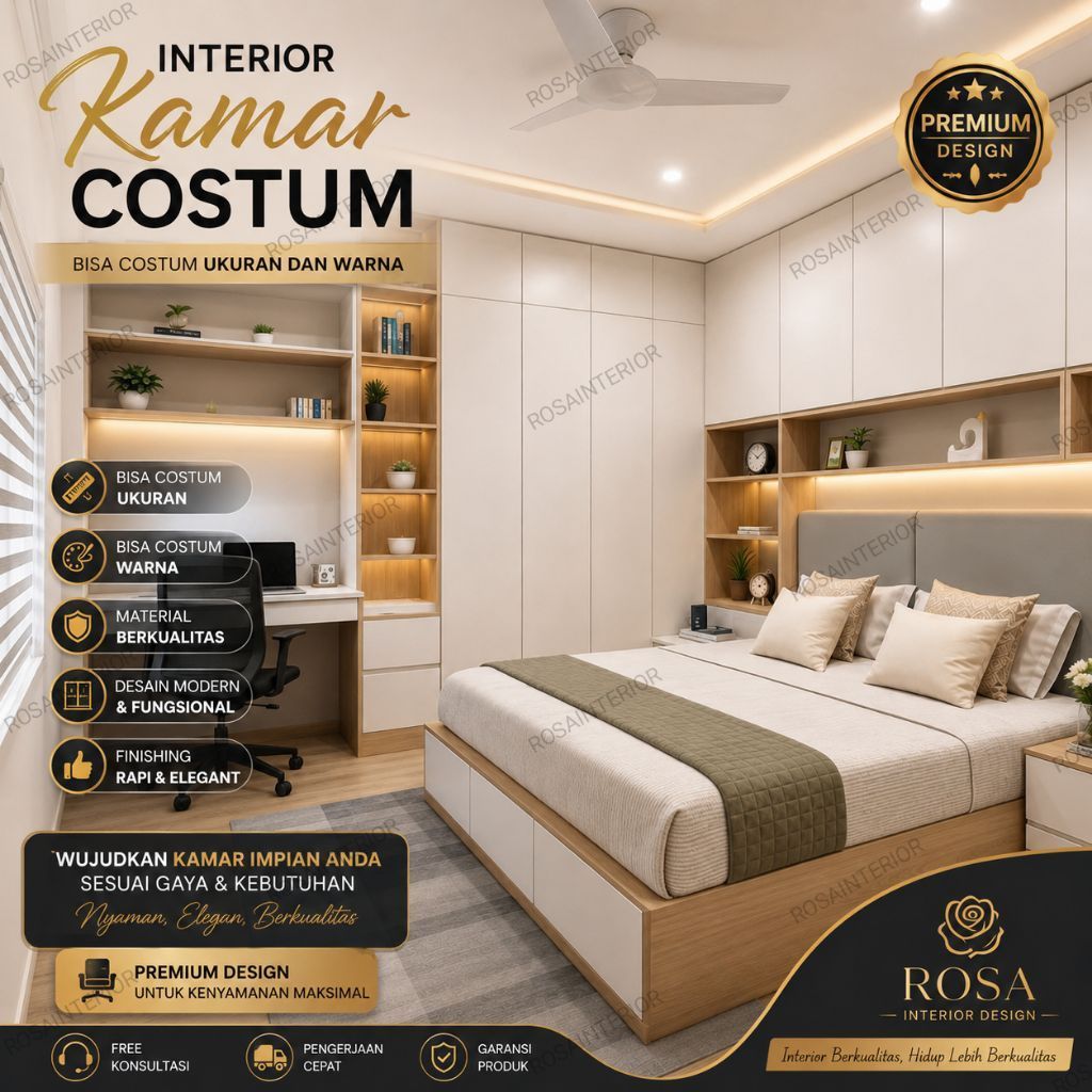 Paket Kamar Tidur Set Minimalis Modern Set Tempat Tidur Aesthetic Kamar Set Minimalis Mewah keren ba