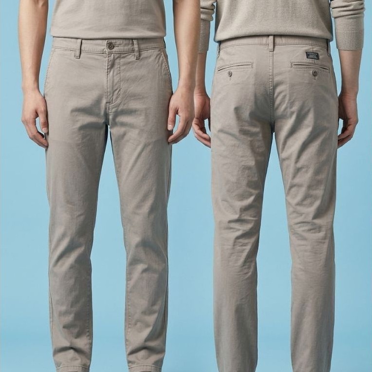(Celana Branded) Banana Republic Men's Slim Lived In Acorn Chino Long Pants Bangladesh Made 37