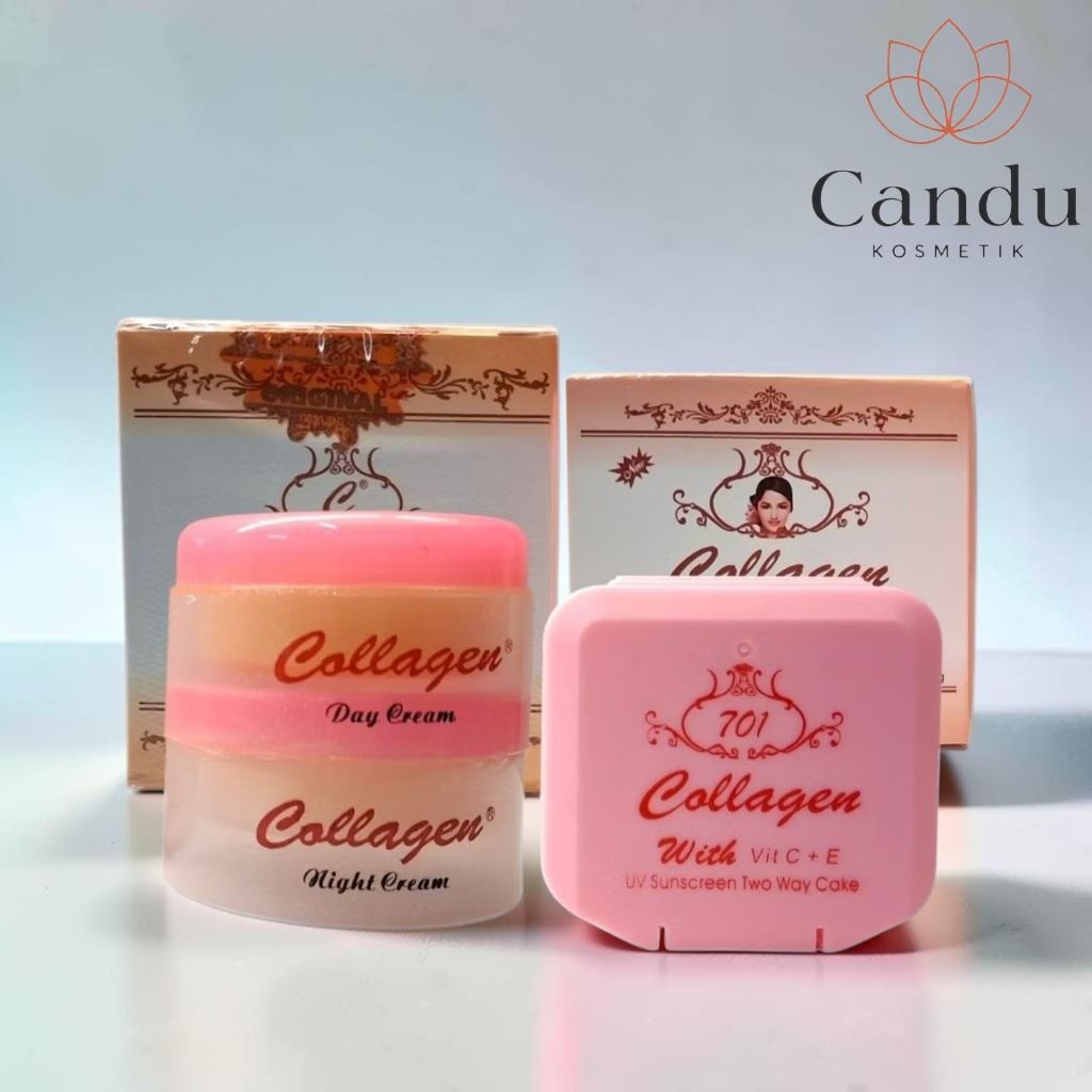 Paket Cream Collagen Susun Dan Bedak Mini