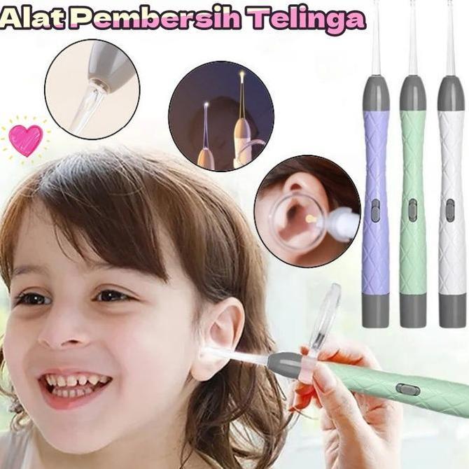 MALUKSHURE Baby Alat Pembersih Telinga Sendok Telinga Anak-anak Bayi Sendok Telinga Bercahaya
