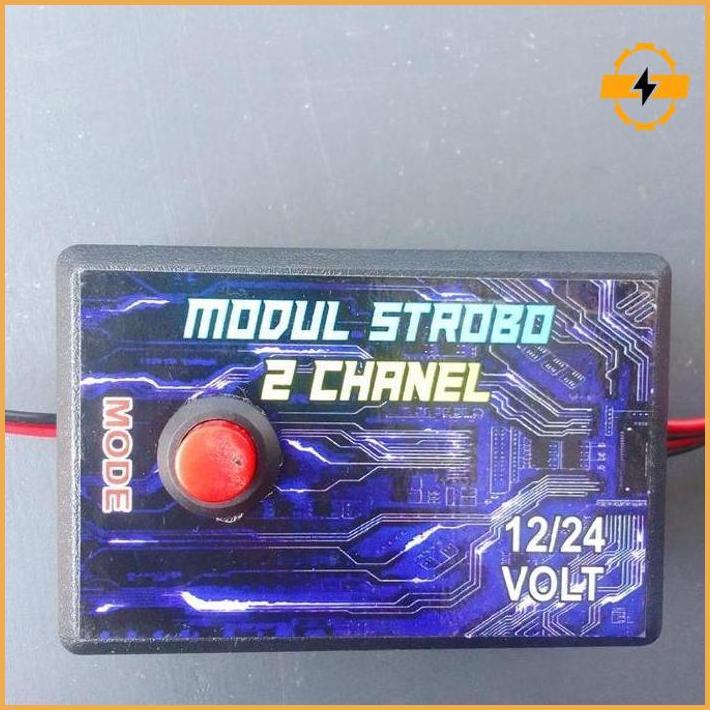 Modul Strobo 2 Channel 12V Dan 24V Dengan Daya Besar 8 Mode Premium