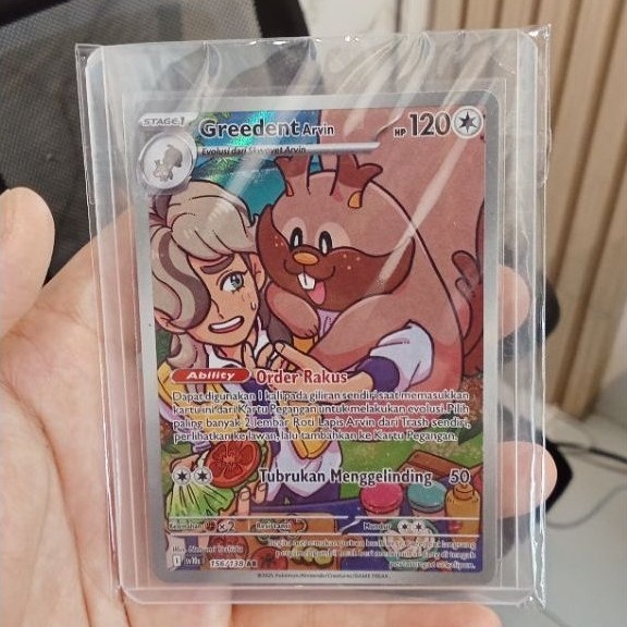 GreedentArvin AR kartu pokemon