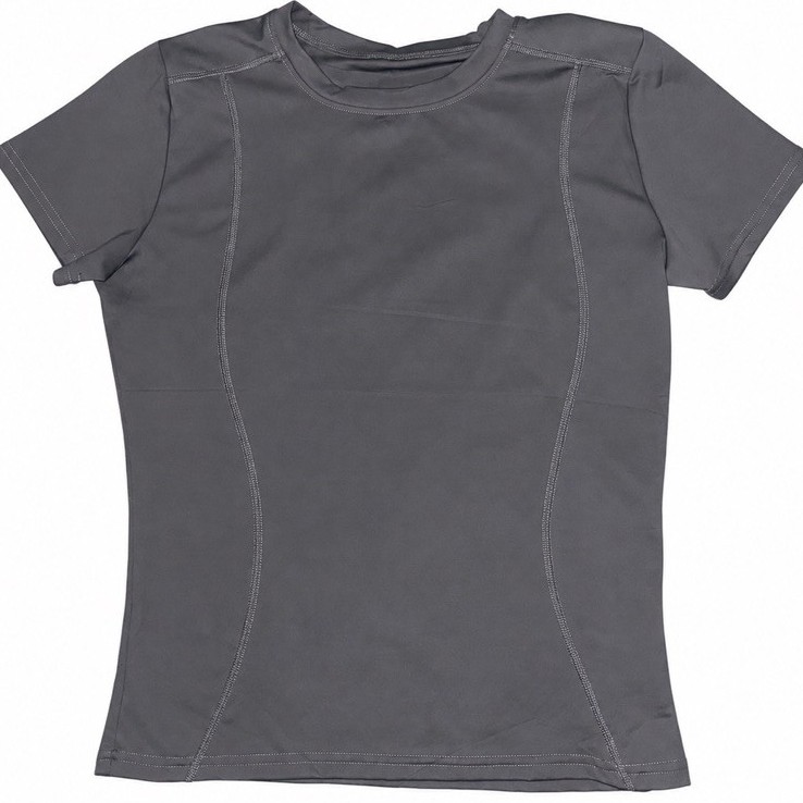 Kaos Olahraga/Baselayer Wanita Abu-abu