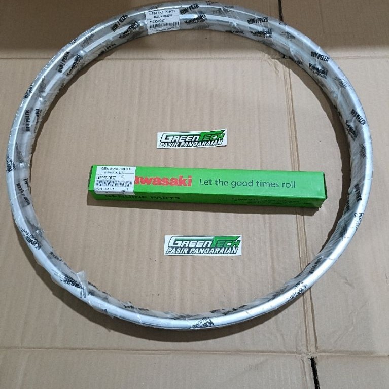 velg 19 pelak tambah jari jari 19 hole 28 klx s klx G original kawasaki genuine part