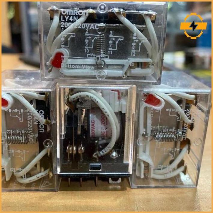 Relay Omron Ly4N / Ly-4N 220V Original Omron Hemat