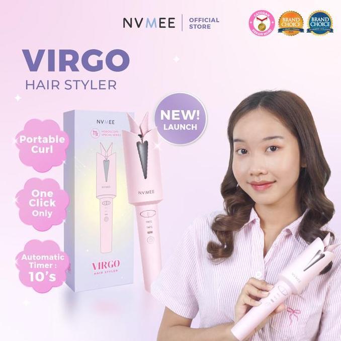 regazon.id - [new launching] nvmee - virgo hair styler catokan portable curly otomatis
