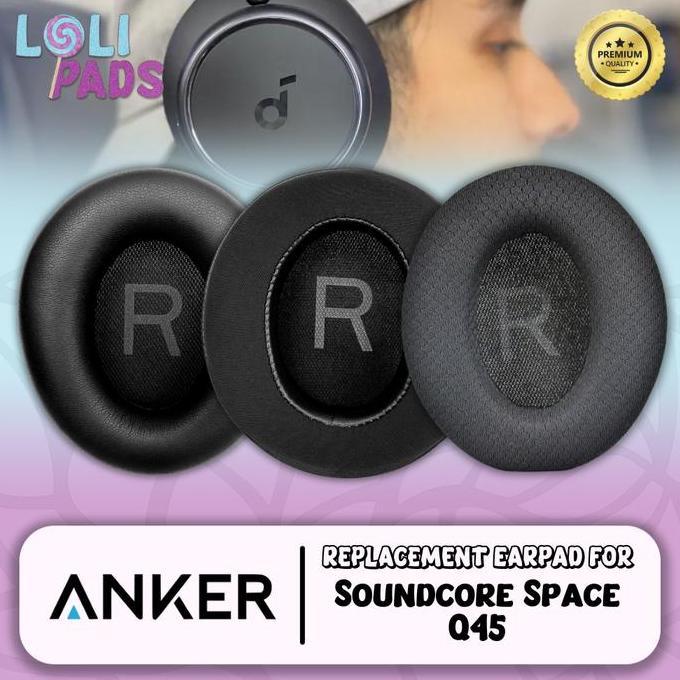 Woi- Earpad Earcup Cushion Anker Soundcore Space Q45 Q 45 Pad Bantalan Busa