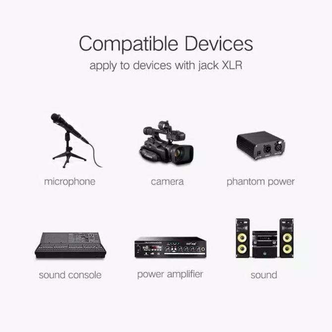 Wowoi- Ugreen Xlr Microphone Karaoke Ampli - Ugreen Kabel Xlr Audio Camera