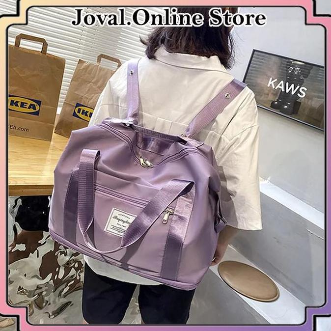 Qoss- Travel Bag Duffel Ransel / Tas Travel Besar Anti Air / Portable Gym Bag / Tas Fitness / Tas Ha