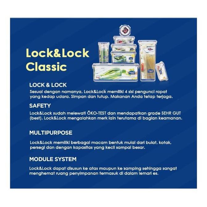 Dingdong- Lock&Lock Plastic Food Container 700Ml L932D