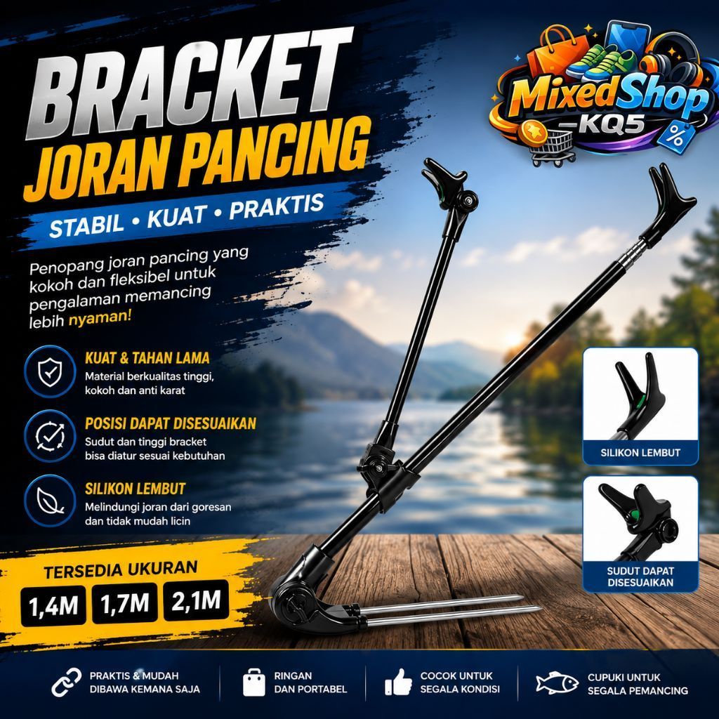 BRACKET JORAN PANCING || DUDUKAN JORAN|| DUDUKAN TEGEK PANCING PANJANG 140CM