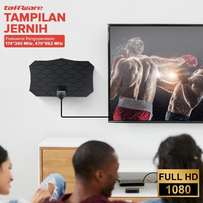Inci- Antena Tv Indoor Dital Analog Dvb-T2 Tv Hd 4K Hh Gain 25Db Kabel 3 Meter Full Hd Berkualitas A